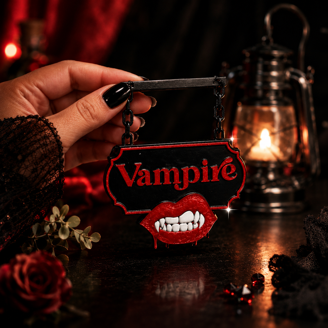 Vampire Hanging sign