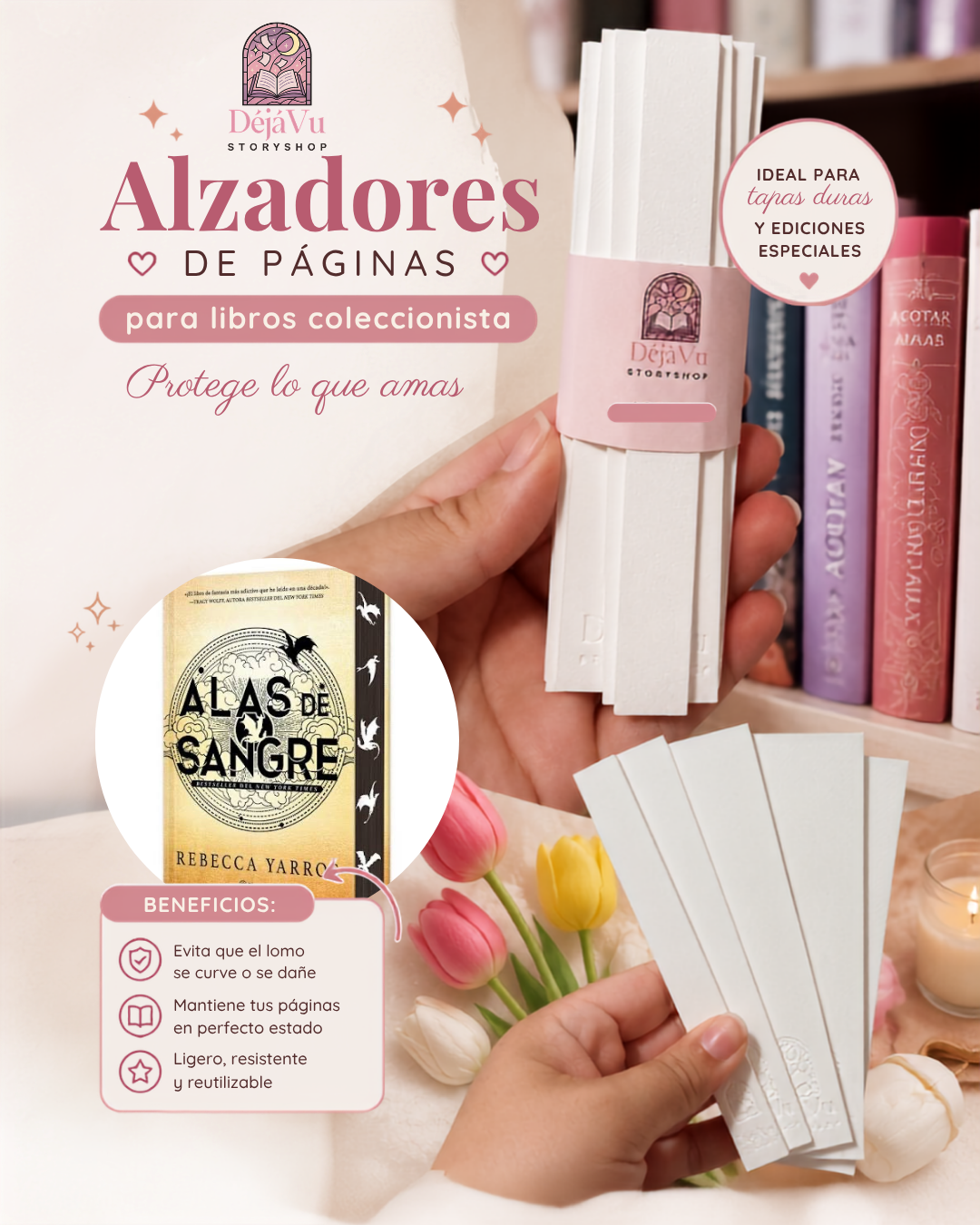 Alzadores de páginas ALAS DE SANGRE